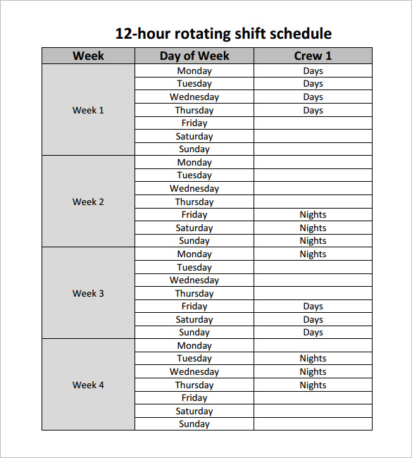 Employee Scheduling Example: 24/7, 12 hr shifts, staff with only 