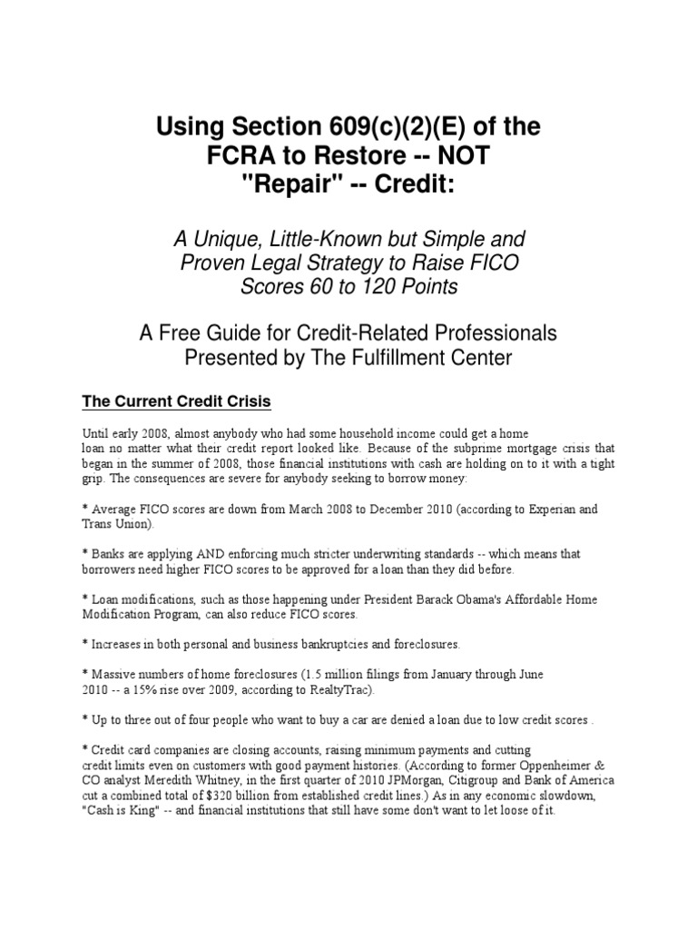 Section 609 Credit Dispute Letter Template | articleezinedirectory