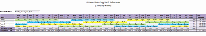 3 Crew shift scheduling | Shiftwork Solutions LLC Shift Schedule 3 Crew shift scheduling | Shiftwork Solutions LLC Shift Schedule