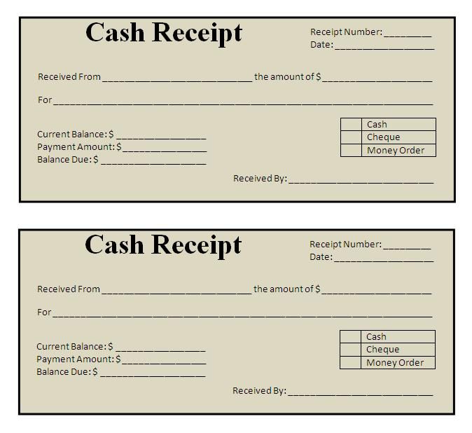 Petty Cash Receipt Template Free Word Editable , The Proper 