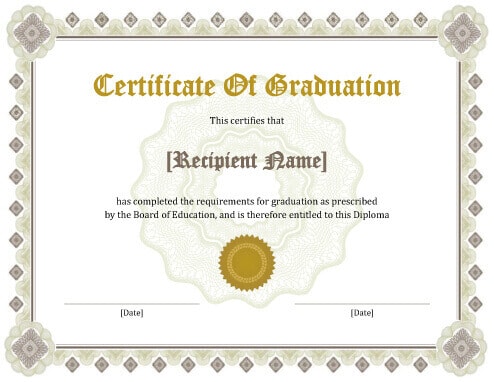 11 Free Printable Degree Certificates Templates