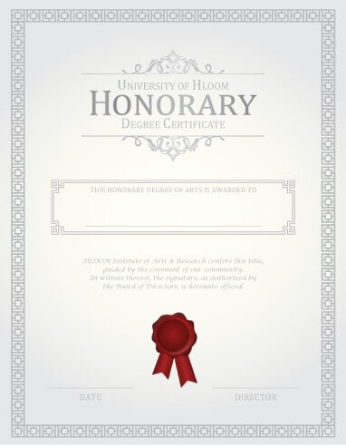 11 Free Printable Degree Certificates Templates