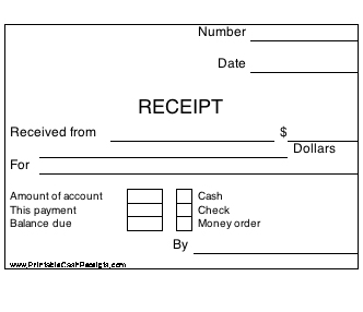 Blank Receipt Template – 23+ Free Word, Excel, PDF, Vector EPS 