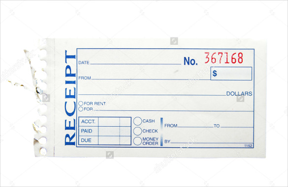 Printable Professional Blank Cash Receipt Template : Helloalive