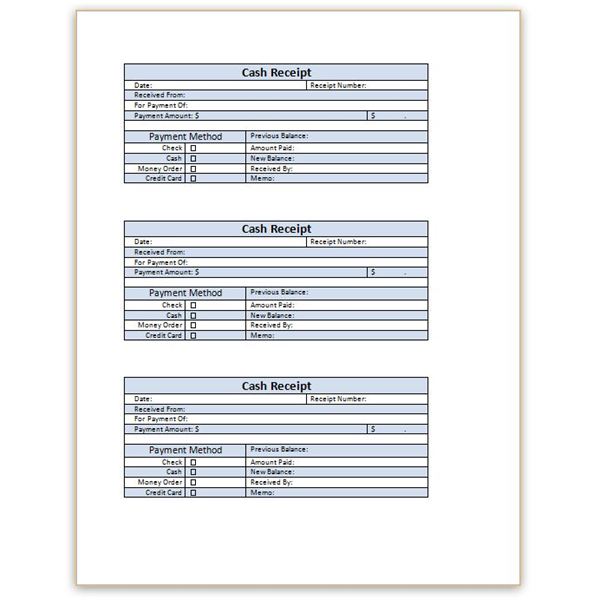 Printable Sales Receipt Created In MS Word | Office Templates 