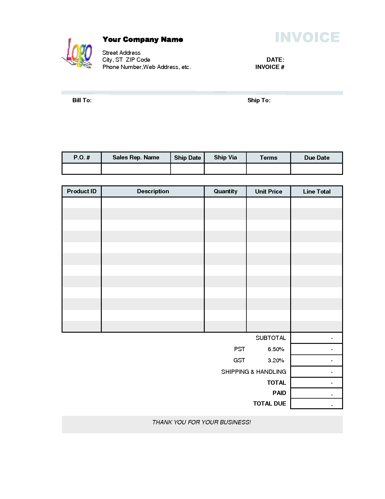 Business Invoice Receipt Template | Microsoft Word Templates Business Invoice Receipt Template | Microsoft Word Templates