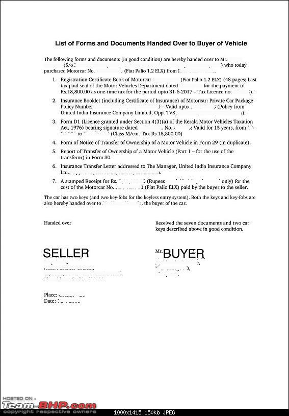 Need Advice Car sold but not transferred Page 2 Team BHP