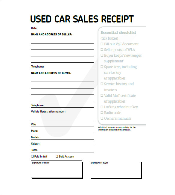 Car Invoice Templates – 20+ Free Word, Excel, PDF Format Download 