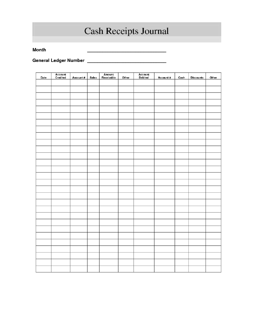 Using Excel to Journalize in the Cash Receipts Journal YouTube