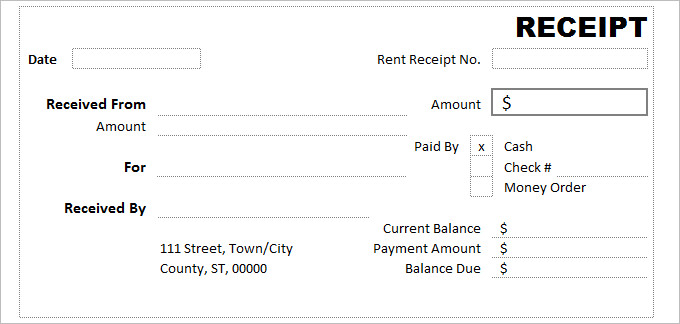 Cash Receipt Template 15+ Free Word, Excel Documents Download 