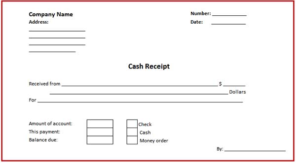 Cash Receipt | Free Cash Receipt Template for Excel