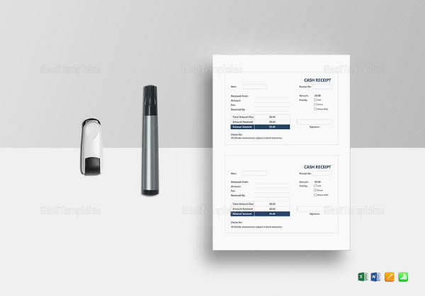This free cash receipt template helps you create cash receipts for 