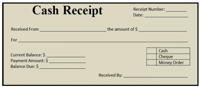11+ cash receipt template word | Survey Template Words