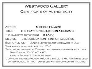 Fred Stevens Photographic Gallery Certificates of Authenticity
