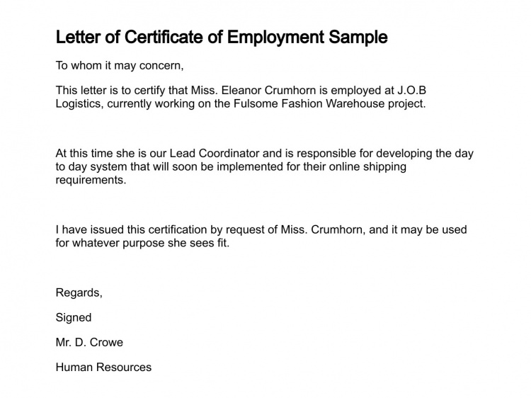 Employment Certificate 36+ Free Word, PDF Documents Download 