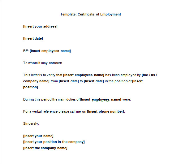 Certificate of Employment Sample.docx Certificate of Employment Sample.docx