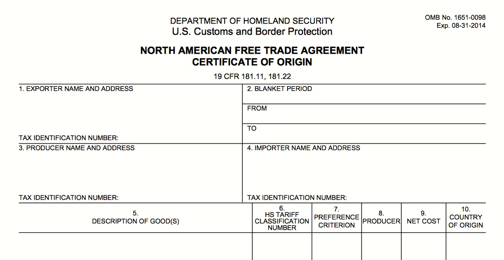 Glossary of terms: Certificate of Origin ExamineChina.Blog