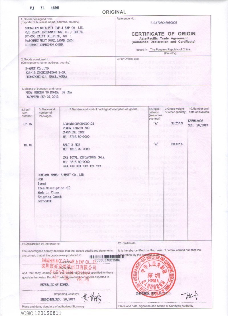 China Certificate of Origin What An Importer Should Know