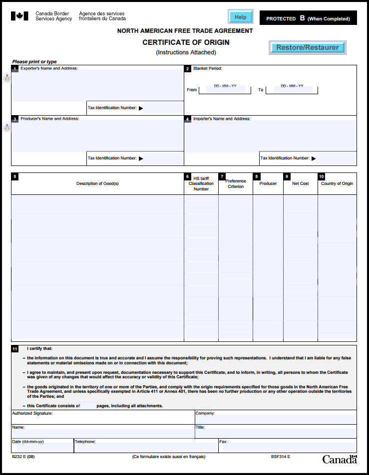 How To: NAFTA Certificate / Certificate of Origin | Jesse Lyddiatt 