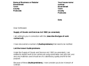 Template Letter Complaint Faulty Goods Mediafoxstudio.com