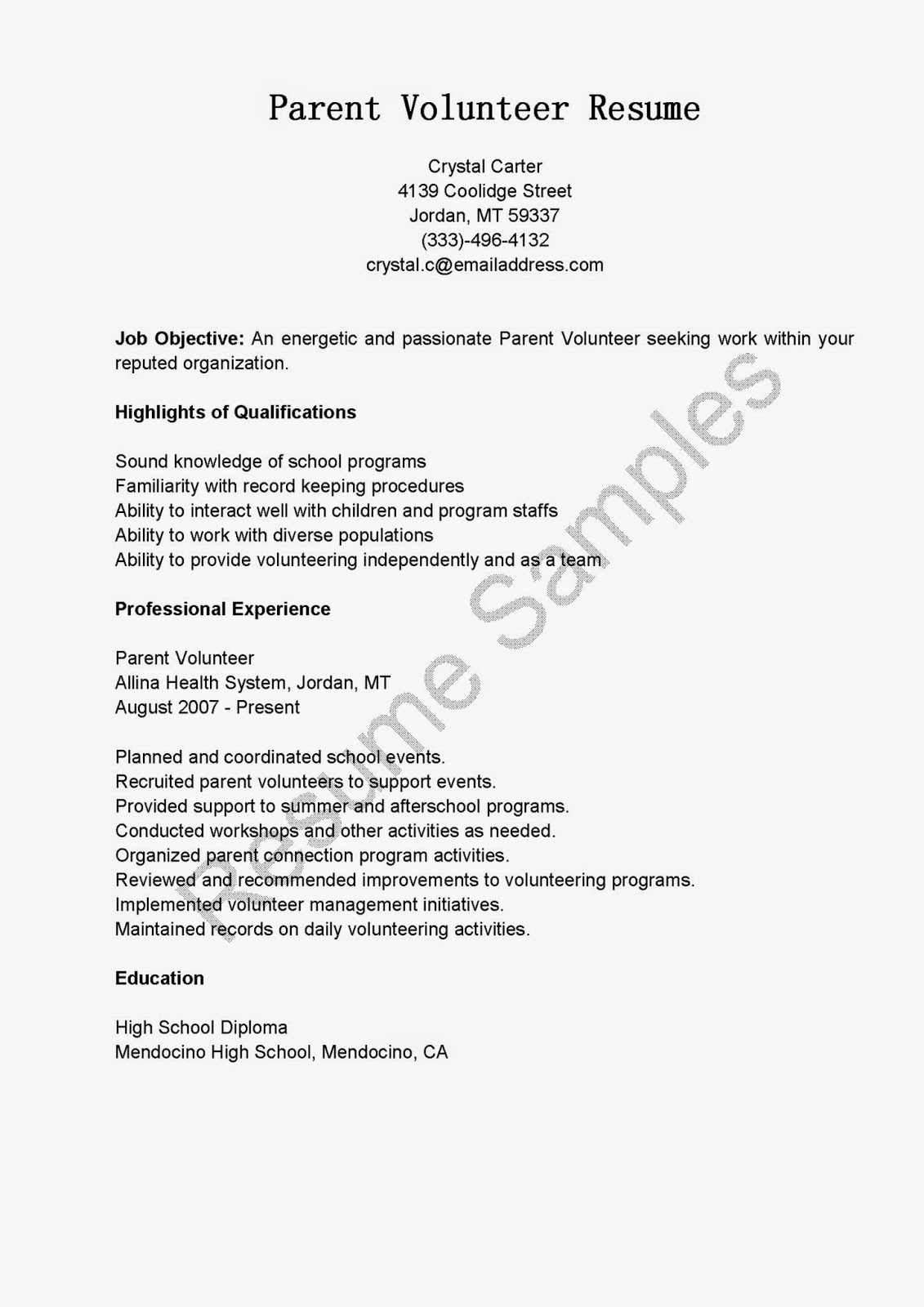 Download Volunteer Cover Letter Examples | haadyaooverbayresort.com