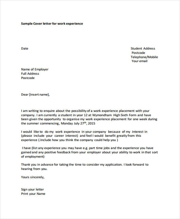work experience letter example Google Search | Looking for jobs 