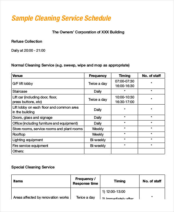 Commercial Cleaning Templates | Collecting Data with the Bid 