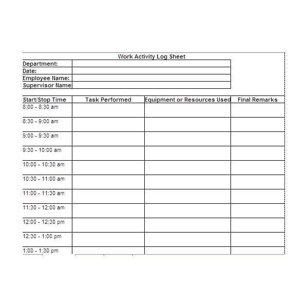 Free Printable Work Log Sheets: Download and Modify for Your Own 