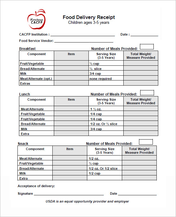 Delivery Receipt Template 15+ Free Word, Excel, PDF Format 