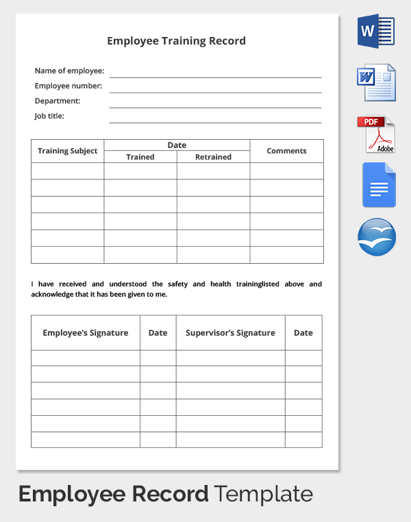 Employee training tracker Templates Office.| online 