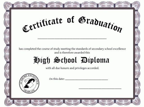high school diploma template download_284732 | high school 2 