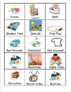 Extra Daily Visual Schedule Cards Free Printables | Visual 