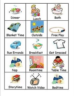 Free Printable Visual Schedule For Preschool No Time For Flash Cards