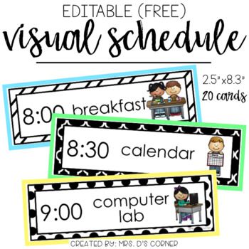 Free Printable Visual Schedule Clipart Free Clipart