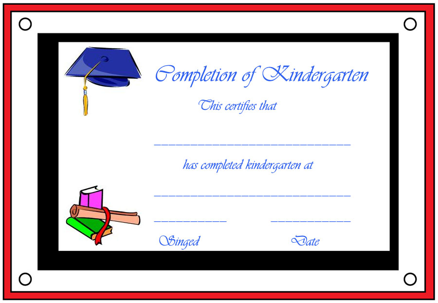 preschool graduation certificate template