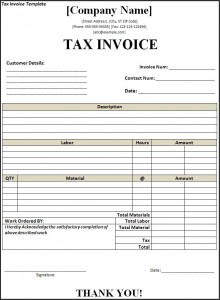 Tax Invoice Template Excel | Free Business Template
