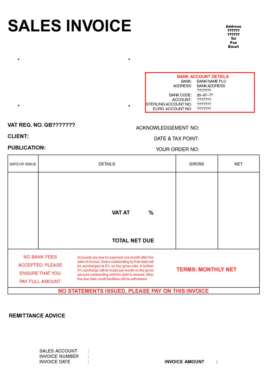 Garage Invoice Template | invoice example