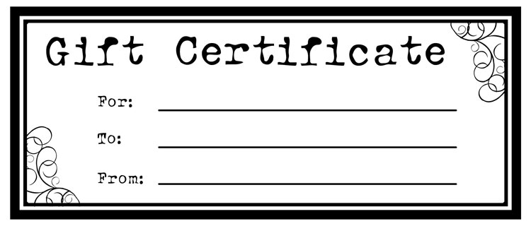 Custom Gift Certificate Templates for Microsoft Word