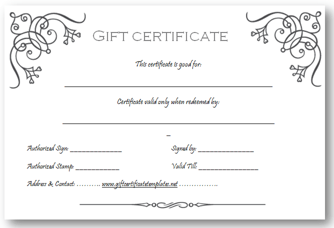 gift voucher template free