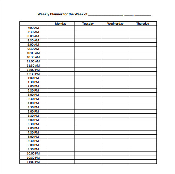 Hourly Schedule Template 30+ Free Word, Excel, PDF Format | Free Hourly Schedule Template 30+ Free Word, Excel, PDF Format | Free