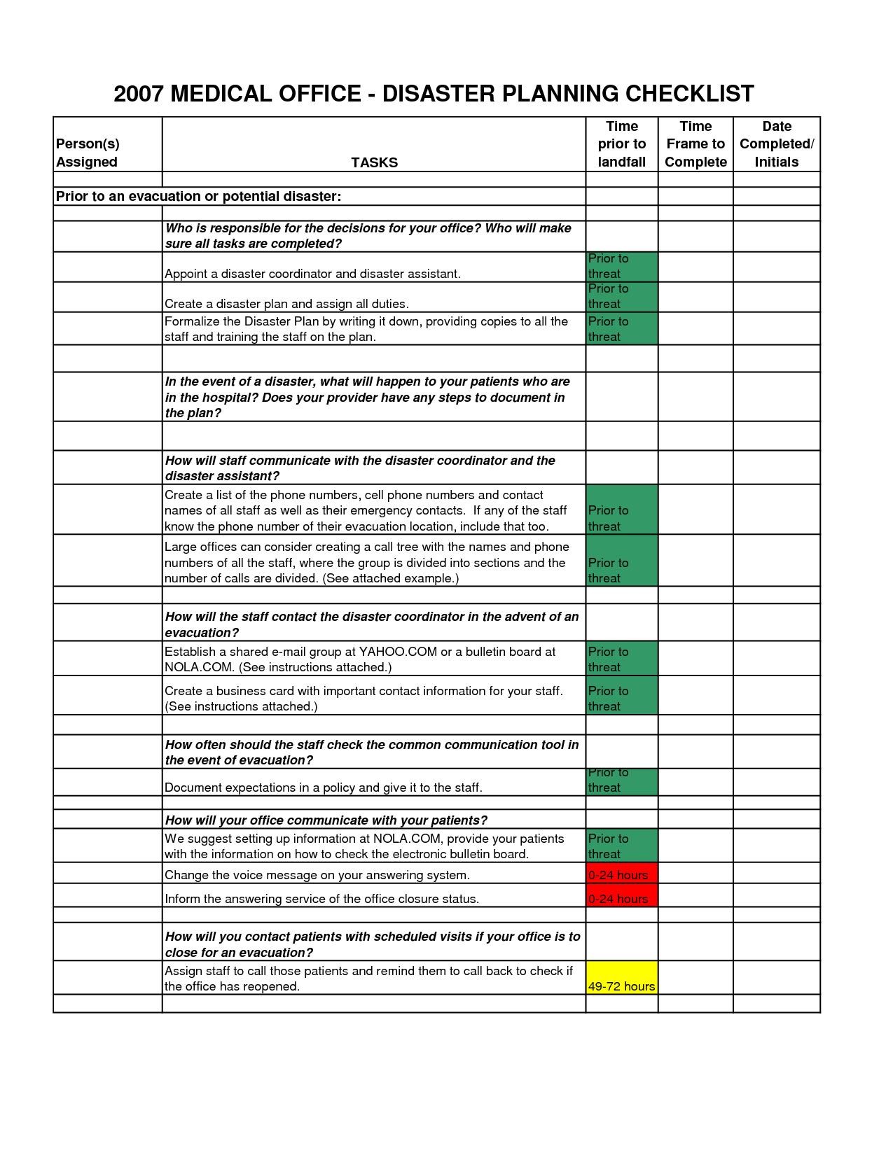 Free House Cleaning Checklist Template For Excel