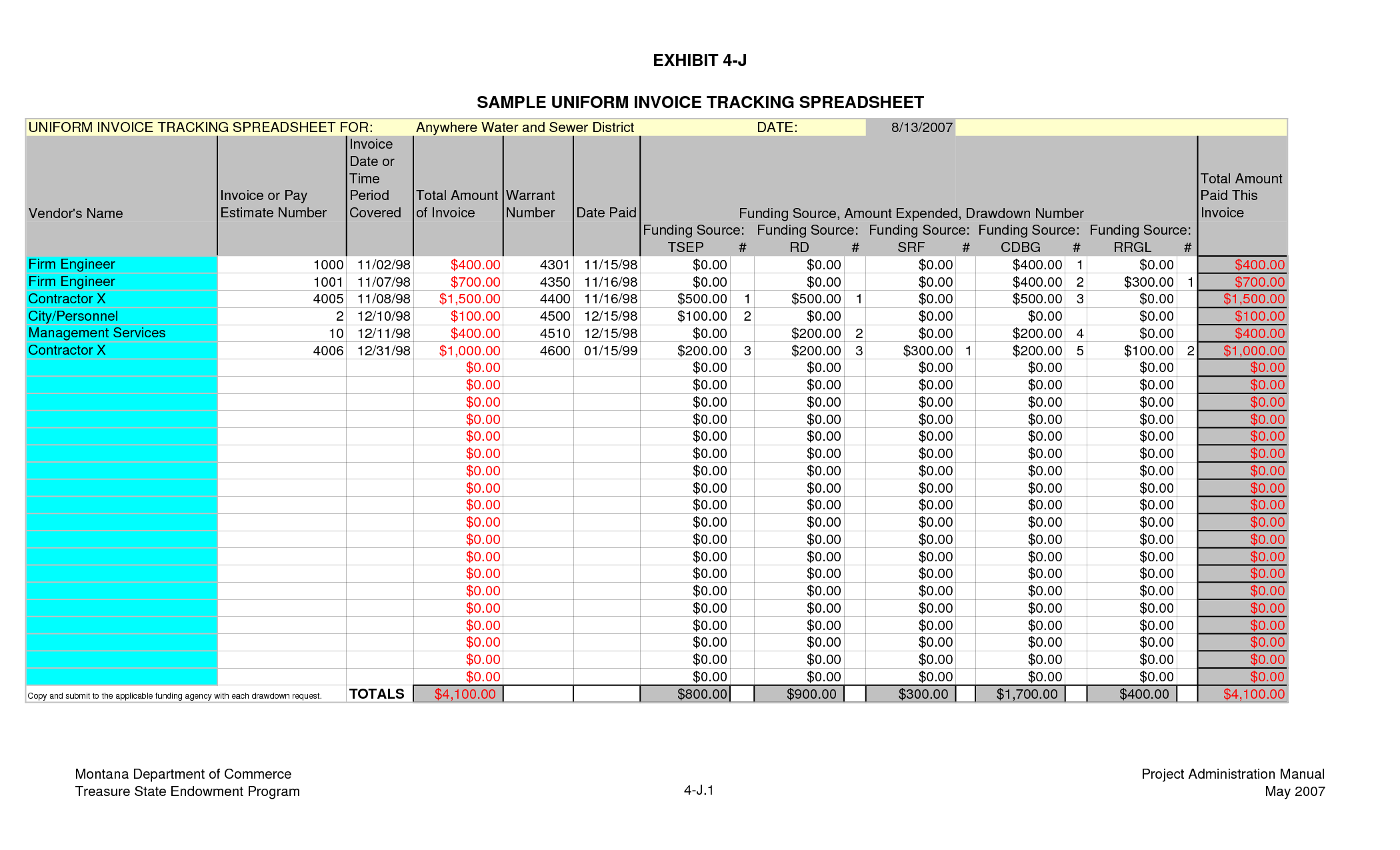 Invoice Tracking Template Excel | invoice example