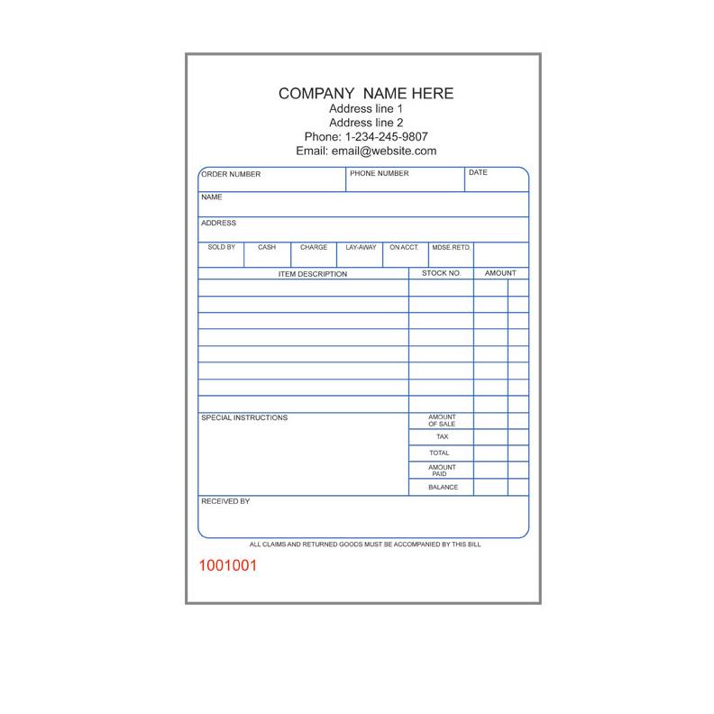 Free Jewelry Invoice Template