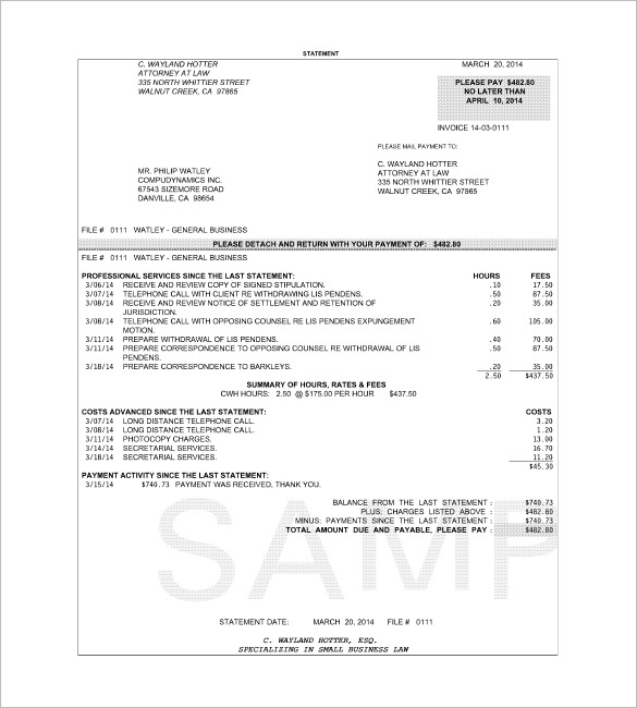 Legal Invoice Templates – 12+ Free Word, Excel, PDF Format Legal Invoice Templates – 12+ Free Word, Excel, PDF Format