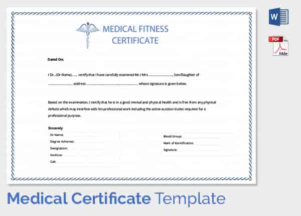 Top 5 Free Medical Certificate Templates Word Templates, Excel 
