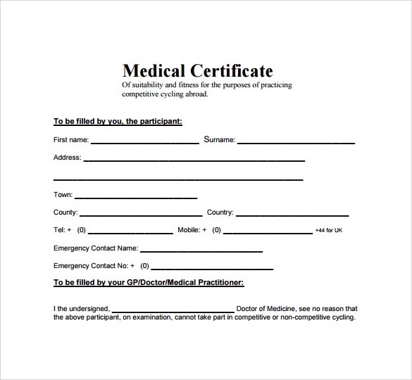 Top 5 Free Medical Certificate Templates Word Templates, Excel 