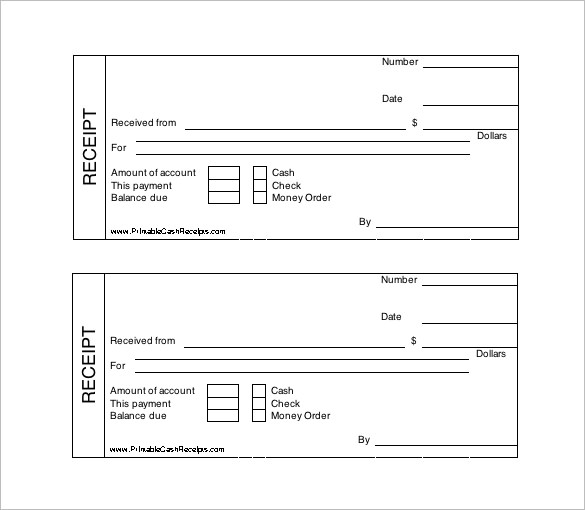 Receipt Template 122+ Free Printable Word, Excel, PDF Format 