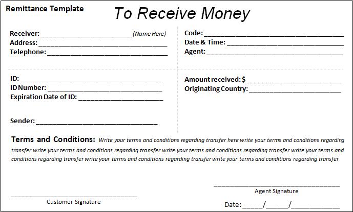 letter hand delivery receipt template
