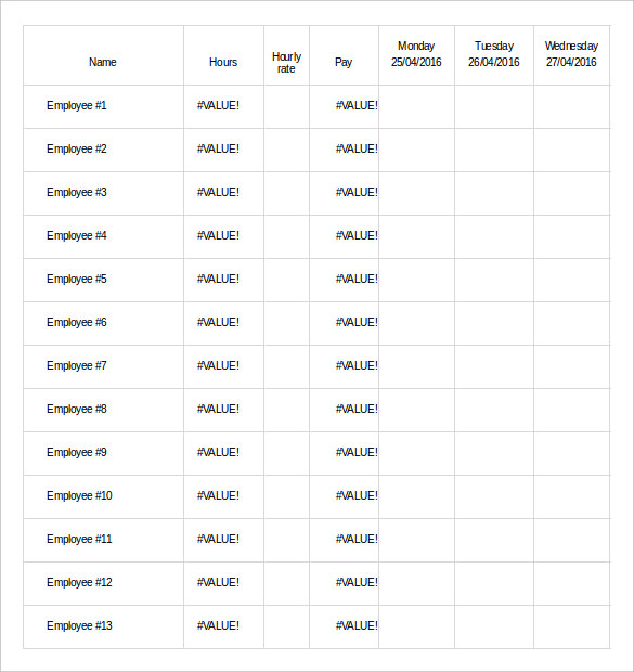 Monthly Work Schedule Template 29+ Free Word, Excel, PDF Format 