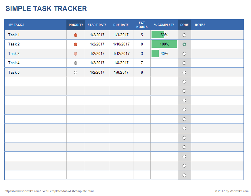 Free Excel Project Management Templates